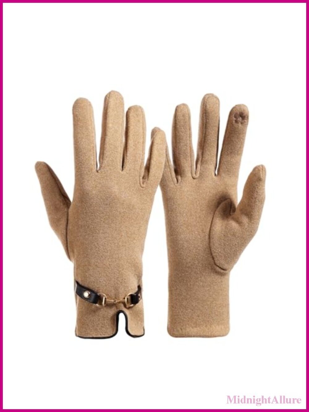 Suede Winter Gloves Touchscreen Cold Weather Thermal Warm Running Driving